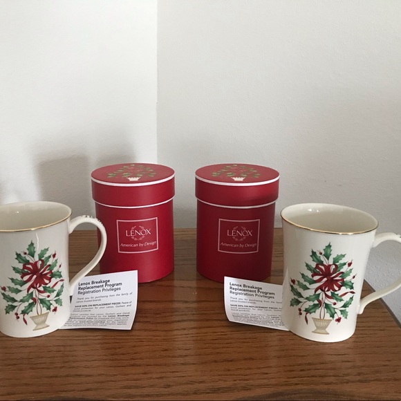 ‼️SALE‼️Vintage Lenox Christmas Mugs With Boxes - Picture 3 of 14